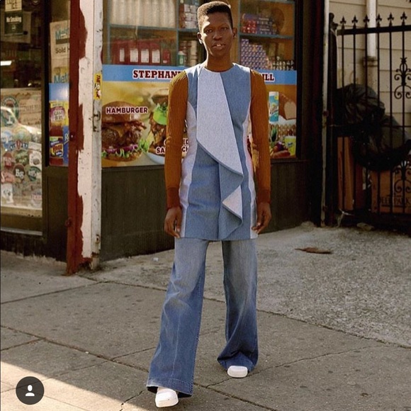 SOLD ÖHLIN/D New York Denim Draped Dress NWT 4 - Picture 7 of 8